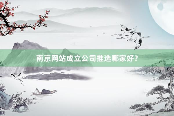 南京网站成立公司推选哪家好?
